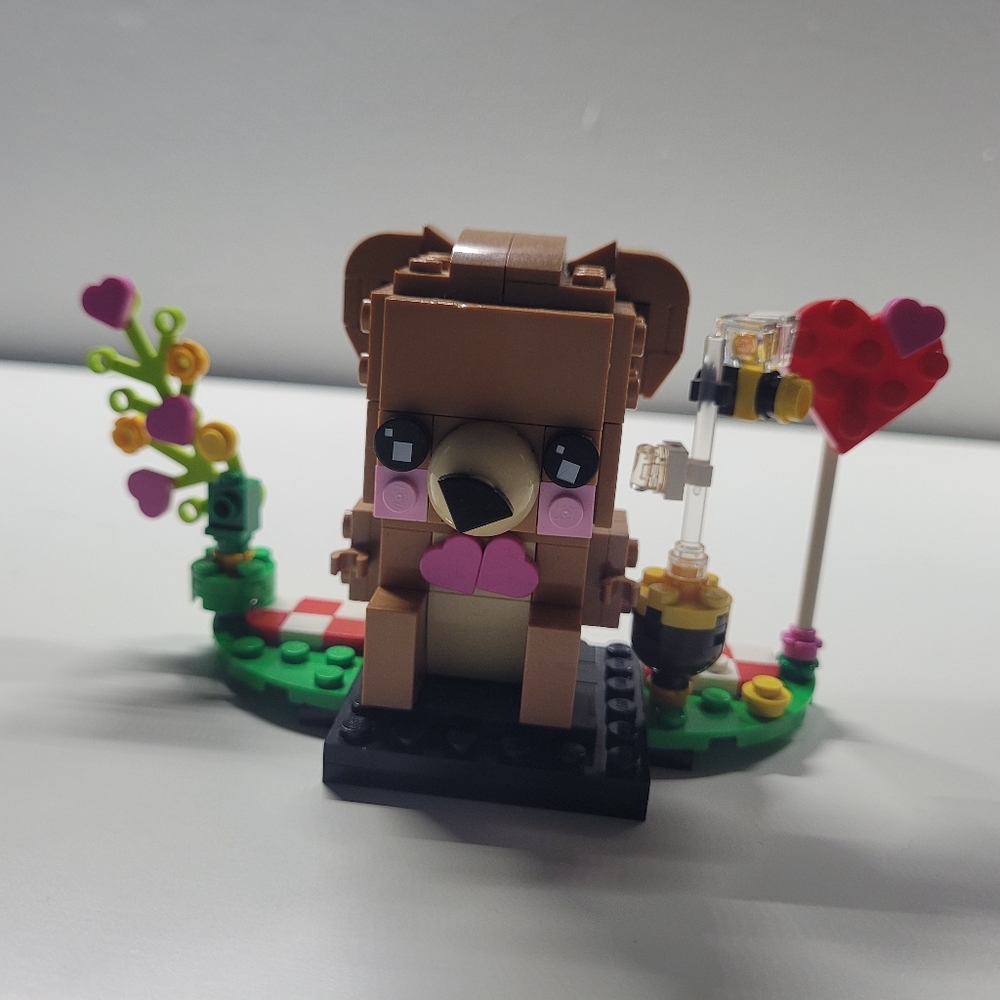 Small Valentine Bear Lego Set